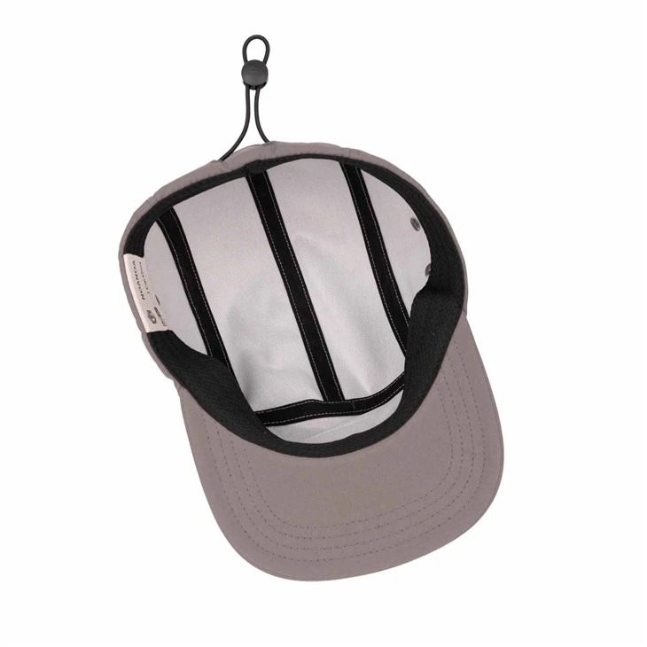 TCAP Custom 100% Cotton Fabric 5 Panel Camper Hats Rubber Patch Caps